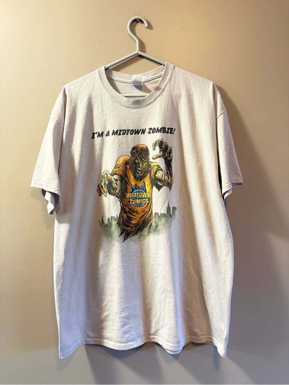 Jerzees White Graphic 'I'm a Midtown Zombie' Tee